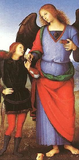 Pietro Perugino Tobias with the Angel Raphael oil painting image